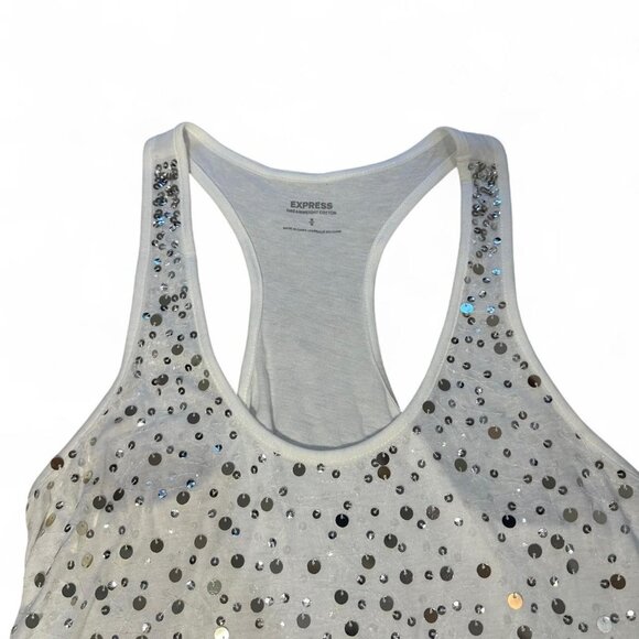 Sparkly silver sequin top - Picture 4 of 8